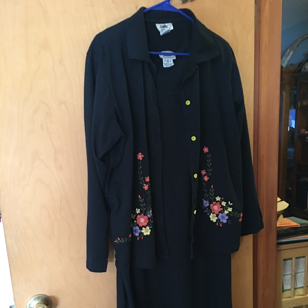 Women’s 2pc 1X dress and jacket by Soothe